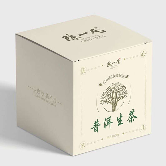 Yunnan Raw Pu-erh Tea 30 g Sheng Pu-erh discovery box for Gongfu brewing and multiple infusions