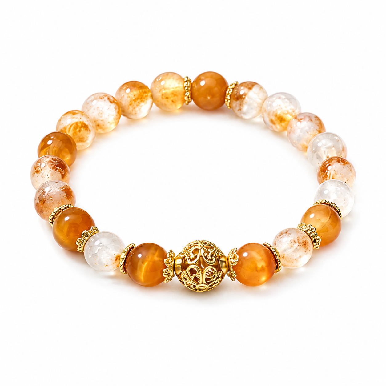 Golden Tiger Eye & Citrine Bracelet