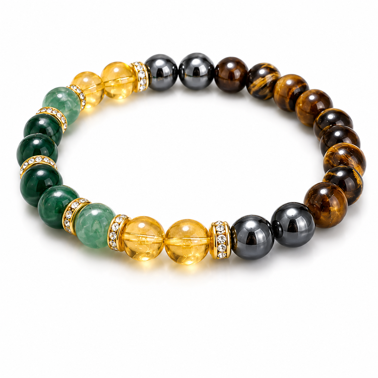 Wealth Harmony Crystal Bracelet™ | Prosperity & Positive Energy Bracelet | PandaHomeMart