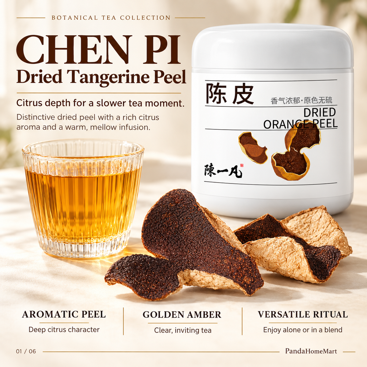 Traditional Chen Pi Dried Mandarin Peel Pieces