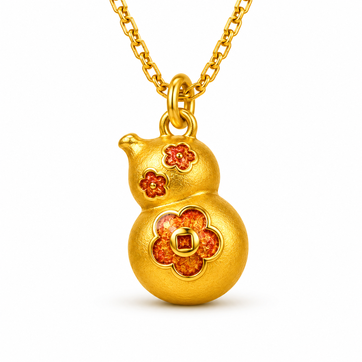 24K Gold Lucky Wulu Pendant – Oriental Prosperity & Wealth Charm Jewelry