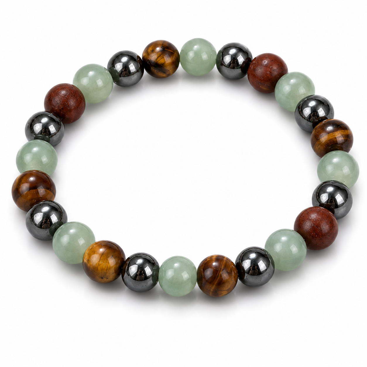 Strength & Courage Crystal Bracelet™ | Tiger's Eye, Aventurine & Hematite Bracelet
