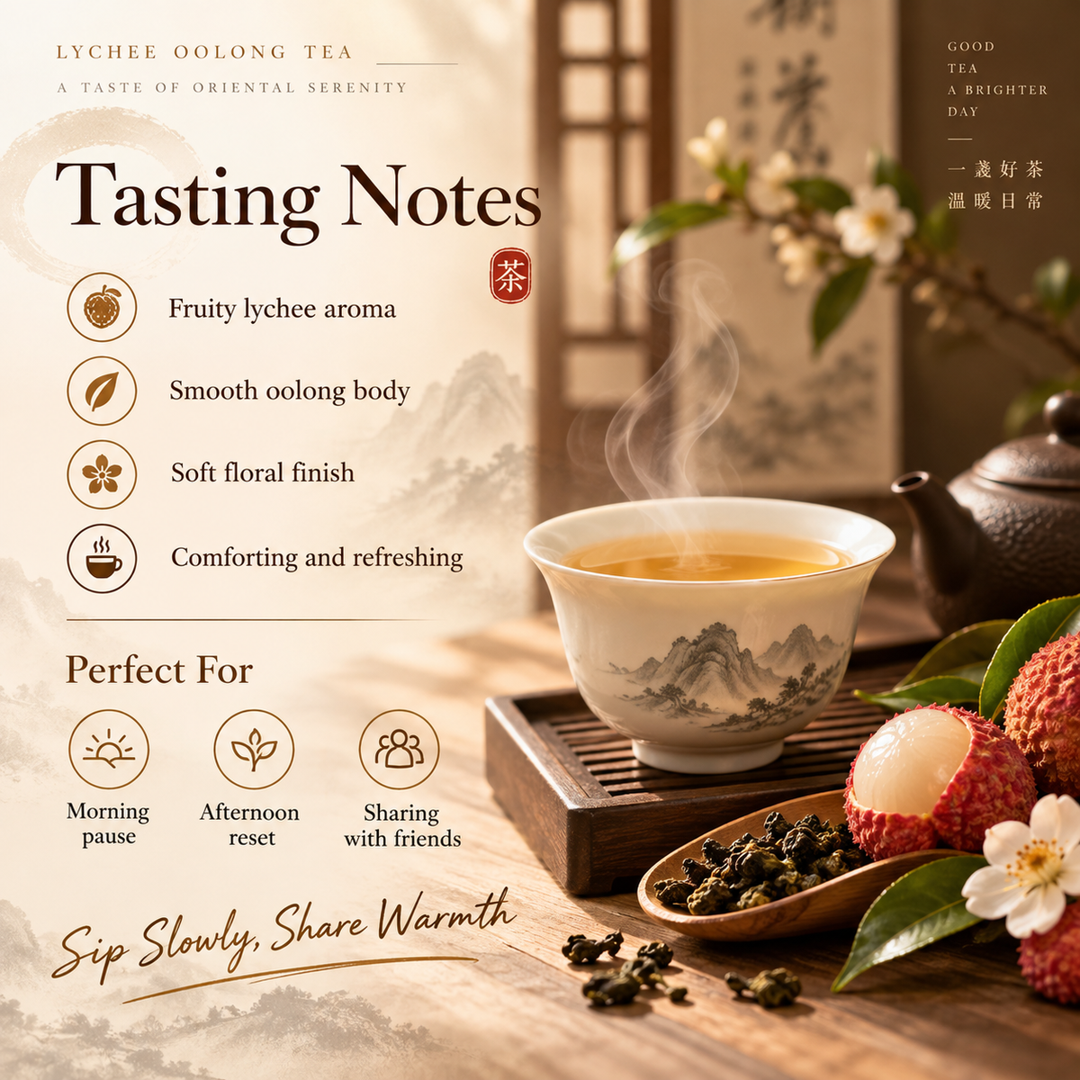 Lychee Oolong Tea – Fruity Chinese Oolong 200 g