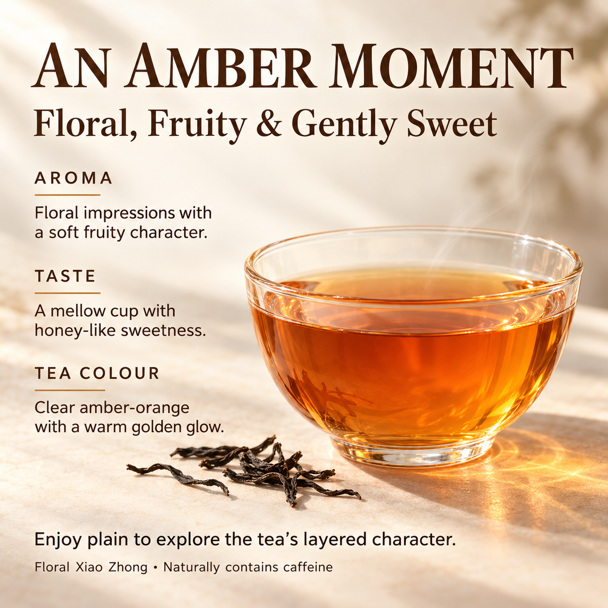 Floral Aroma Xiao Zhong Black Tea – Loose Leaf 250 g