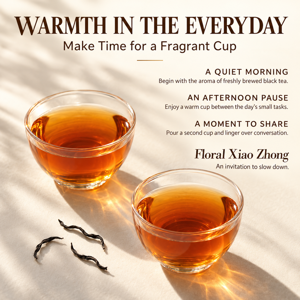 Floral Aroma Xiao Zhong Black Tea – Loose Leaf 250 g