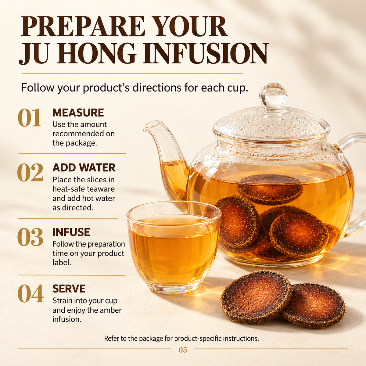 Huazhou Juhong Dried Citrus Slices for Tea and Botanical Pairings