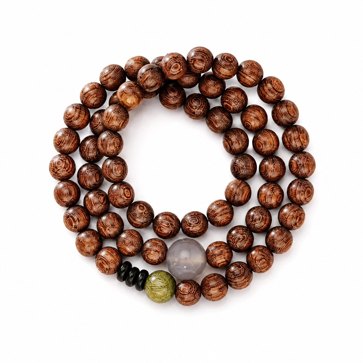 Sandalwood Meditation Mala Bracelet