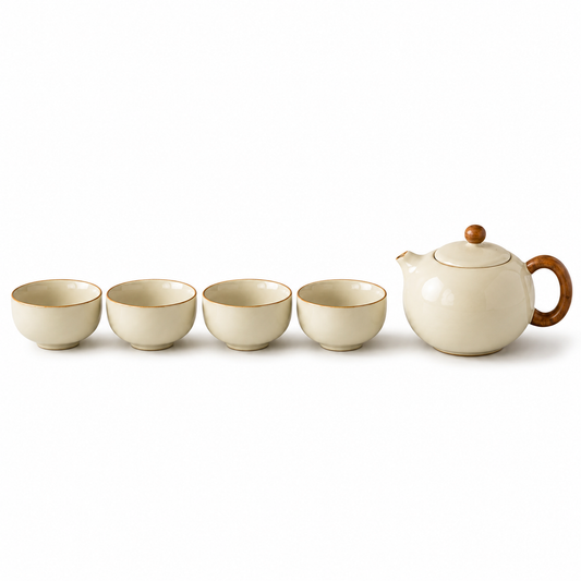 Imperial Harmony Tea Ceremony Gift Set™ | Chinese Ceramic Teapot & Tea Cup Set