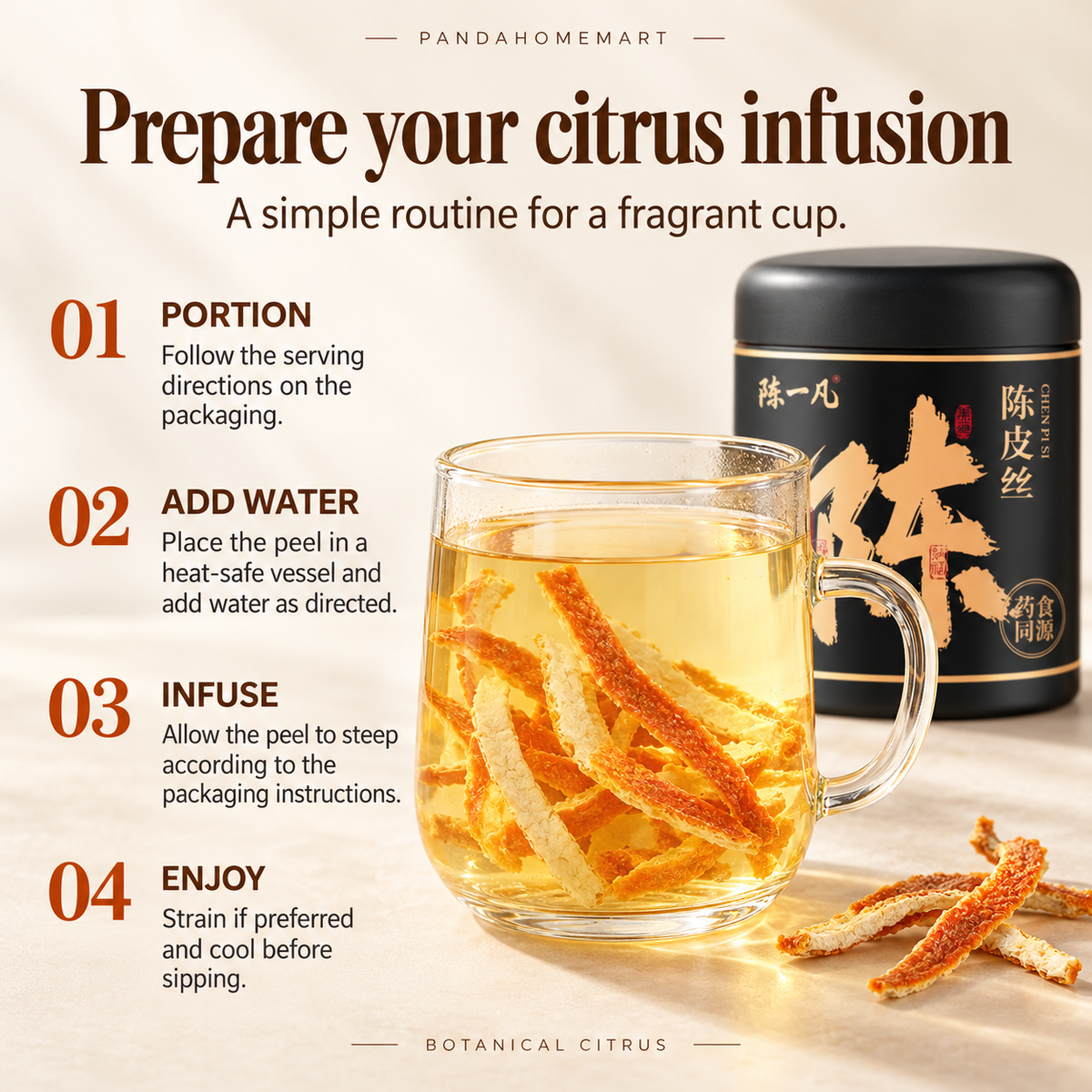 Chen Pi Si Golden Citrus Botanical Infusion