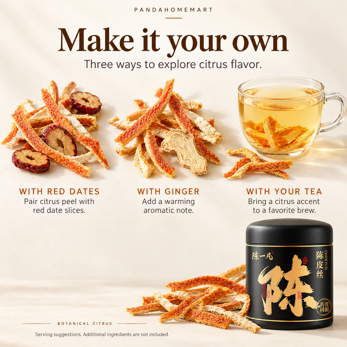 Chen Pi Si Traditional Chinese Dried Citrus Peel Ingredient
