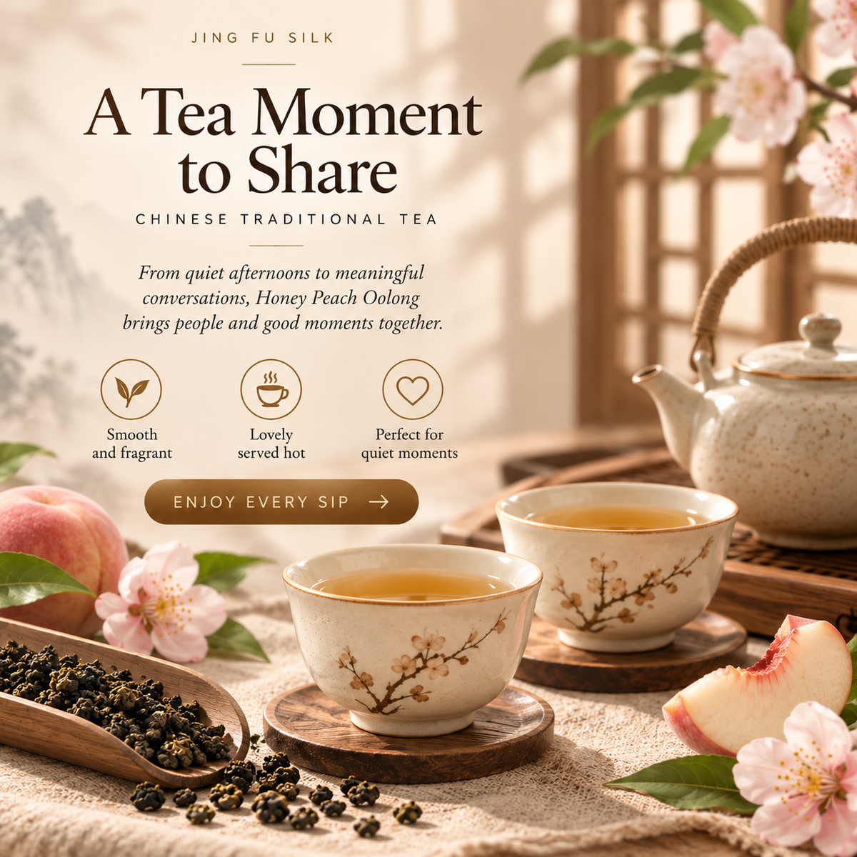 Peach Oolong Tea – Fruity Chinese Oolong 200 g