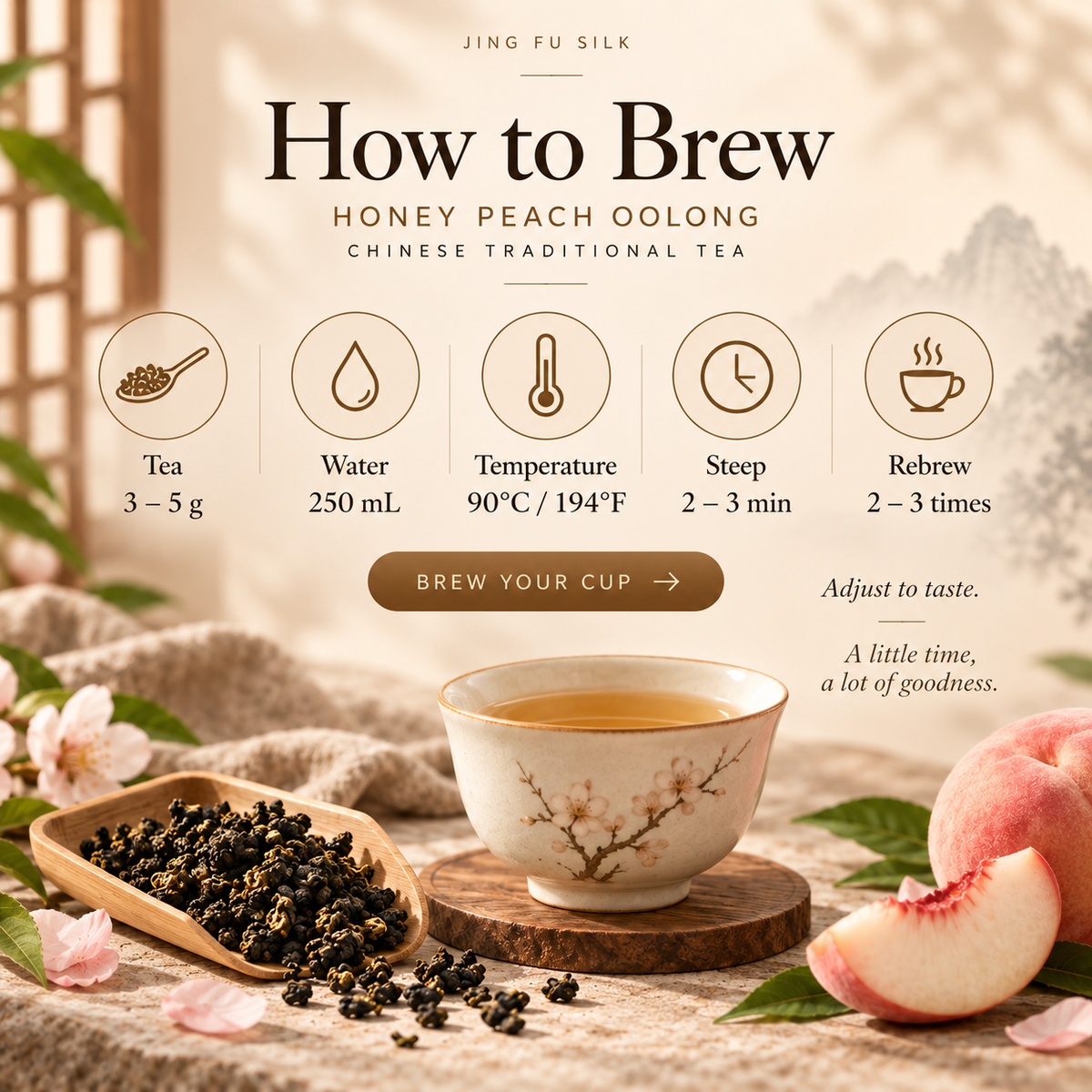 Peach Oolong Tea – Fruity Chinese Oolong 200 g
