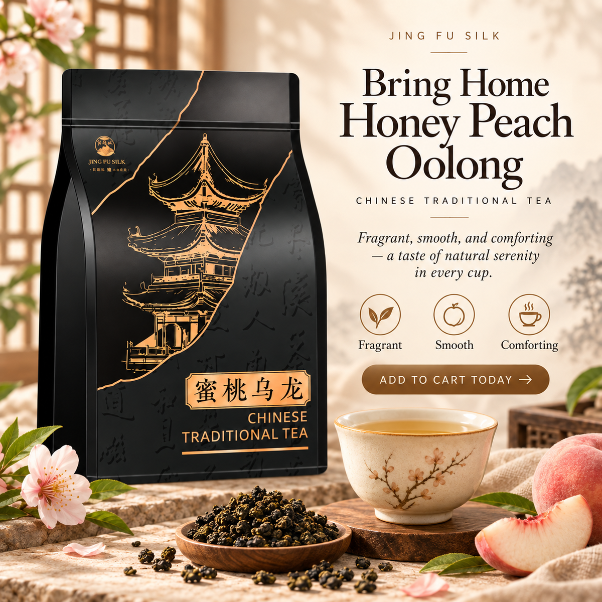 Peach Oolong Tea – Fruity Chinese Oolong 200 g