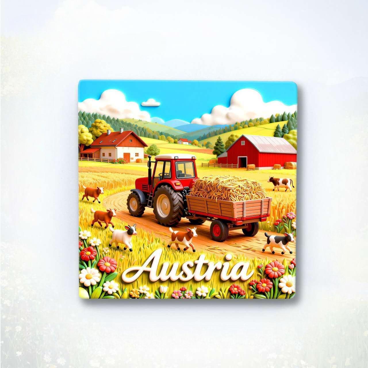 Alpine Soul™ Austria Collection Premium Ceramic Heritage Magnet Set A Journey Into Europe's Art Of Slow Living