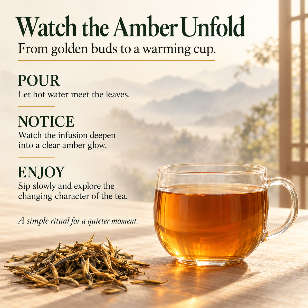 Dian Hong Golden Needle Black Tea – Traditional Craft 50 g