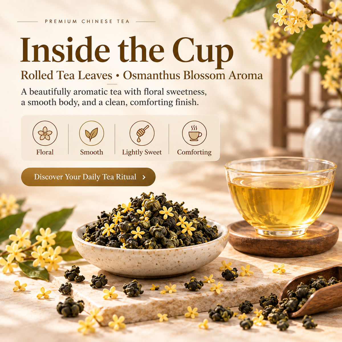 Osmanthus Oolong Tea – Chinese Floral Oolong 200 g