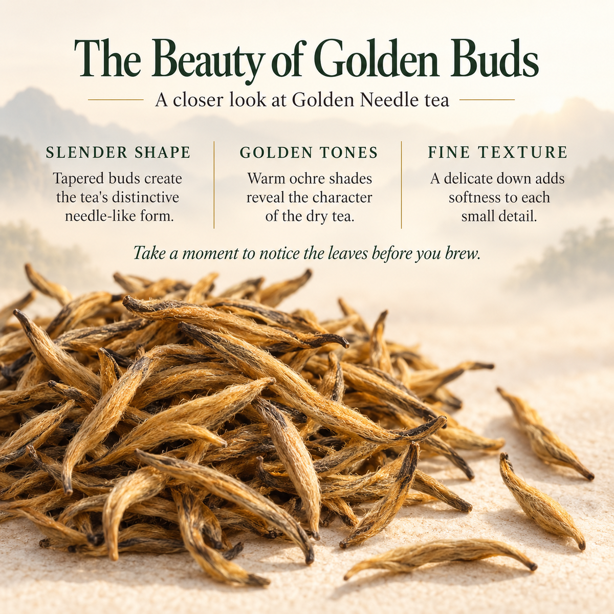 Dian Hong Golden Needle Black Tea – Traditional Craft 50 g