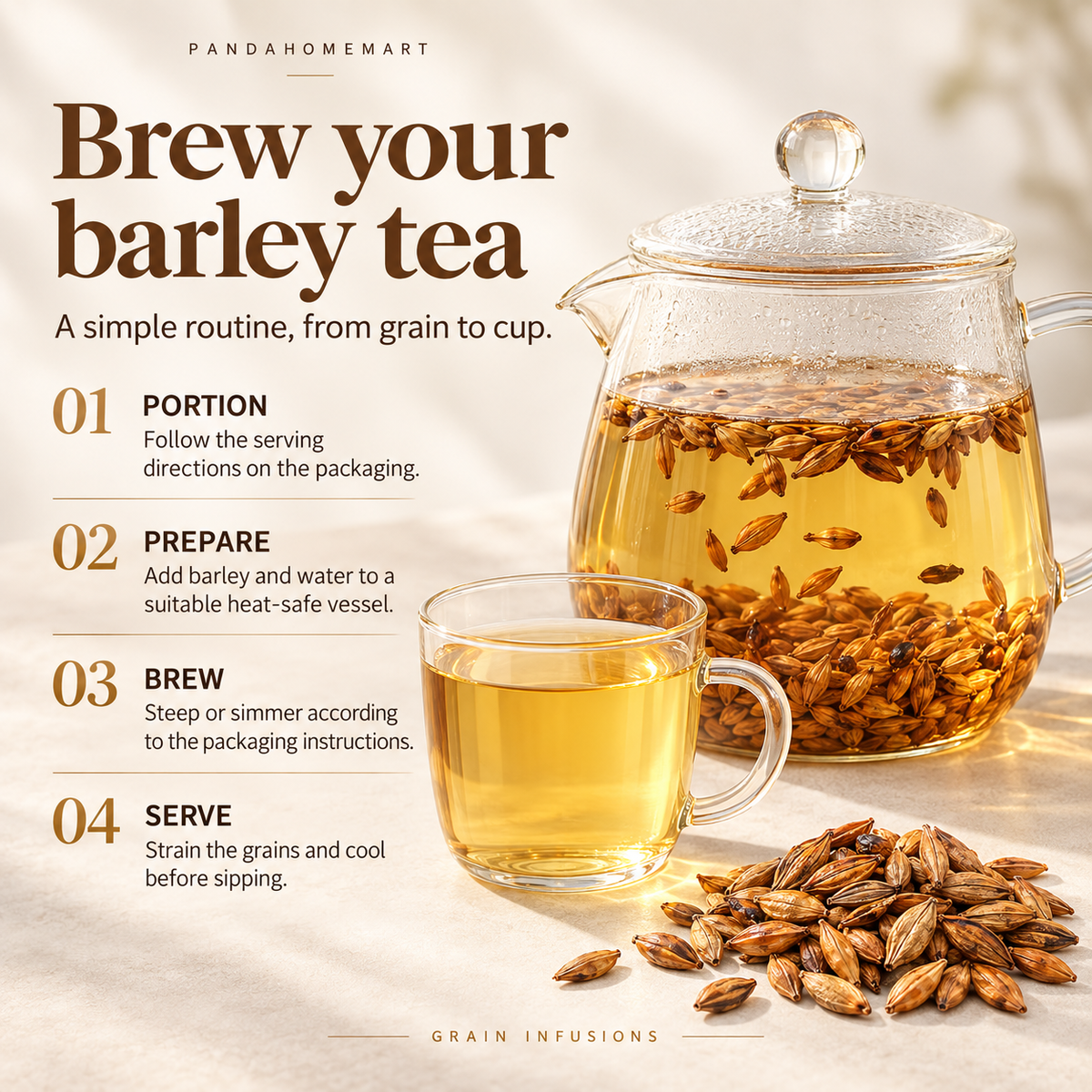 Da Mai Cha Traditional Chinese Roasted Barley Beverage