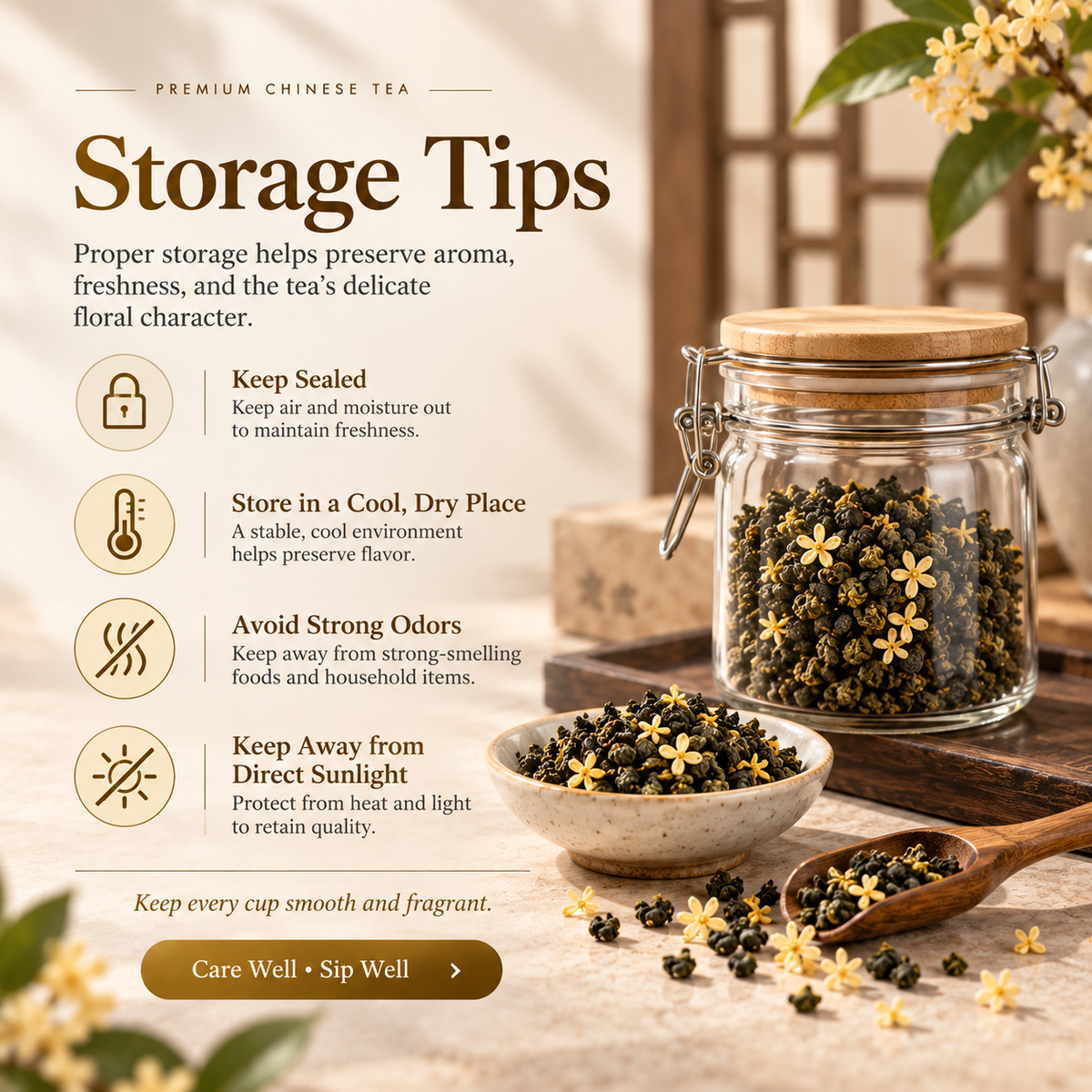 Osmanthus Oolong Tea – Chinese Floral Oolong 200 g