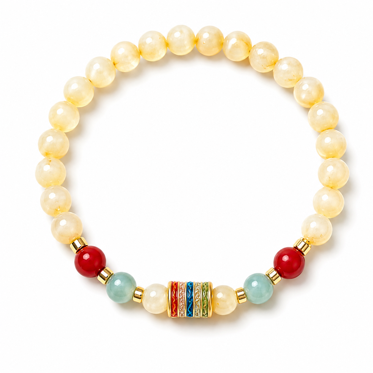 Honey Amber-Inspired & Sandalwood Bracelet