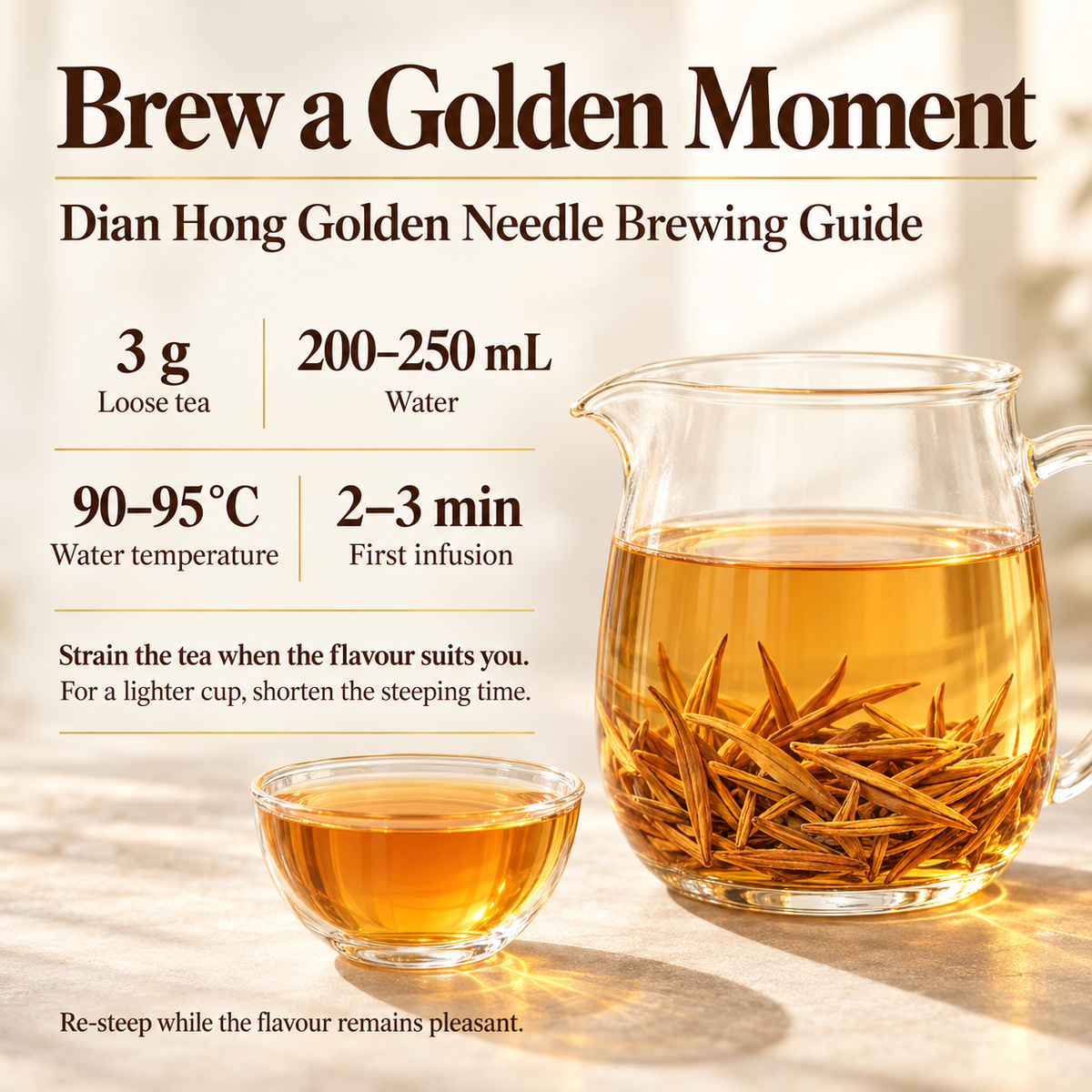 Premium Fengqing Dian Hong Golden Needle Black Tea – Te Ji 100 g