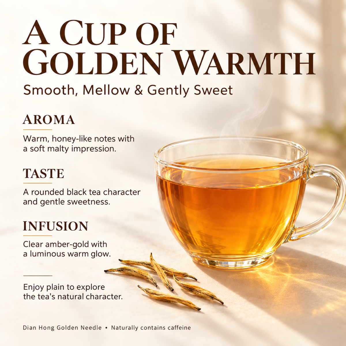 Premium Dian Hong Golden Needle Black Tea – Te Ji 200 g