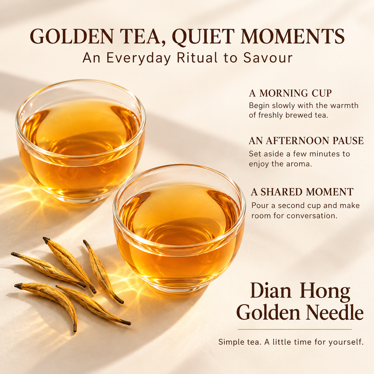 Premium Dian Hong Golden Needle Black Tea – Te Ji 200 g