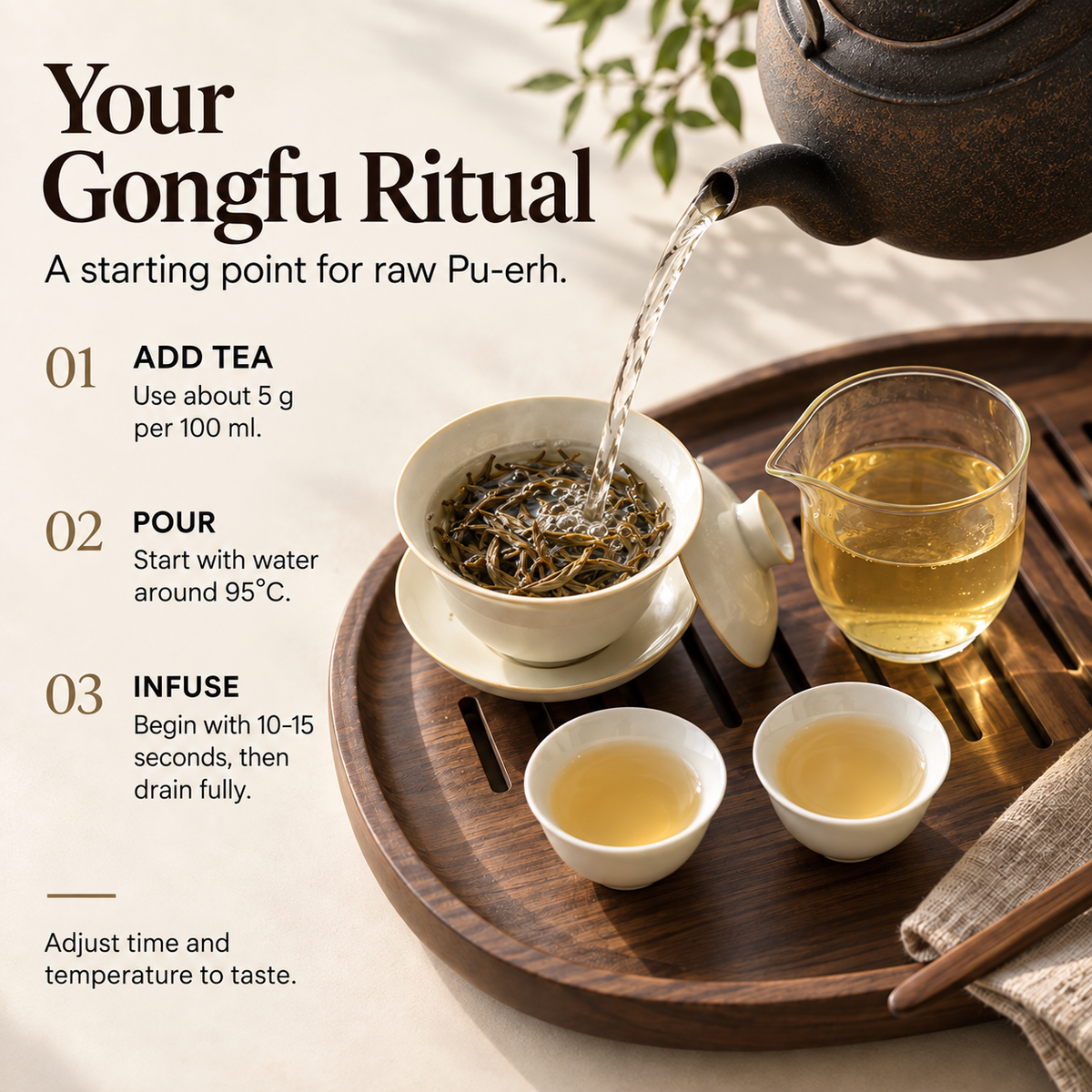 2015 Bingdao Ancient Tree Raw Pu-erh Tea Cake – 357 g