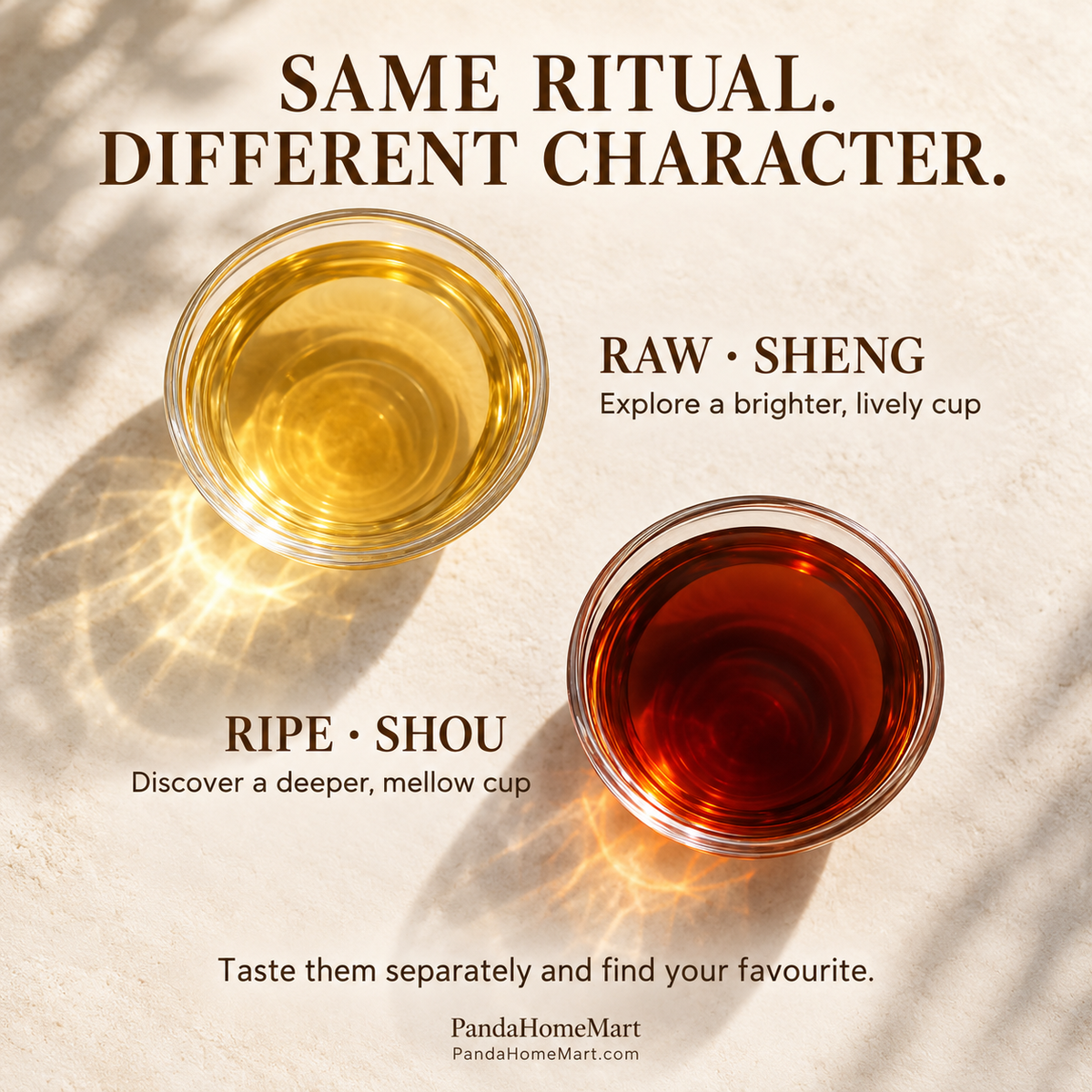 Raw & Ripe Pu-erh Tea Cake Gift Set – 714 g · 2 Cakes