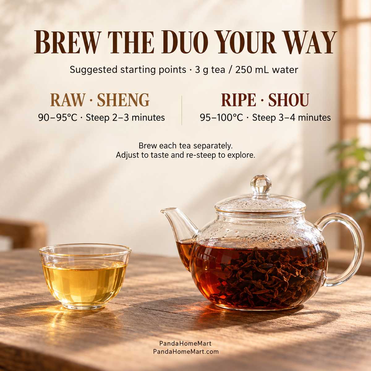 Raw & Ripe Pu-erh Tea Cake Gift Set – 714 g · 2 Cakes