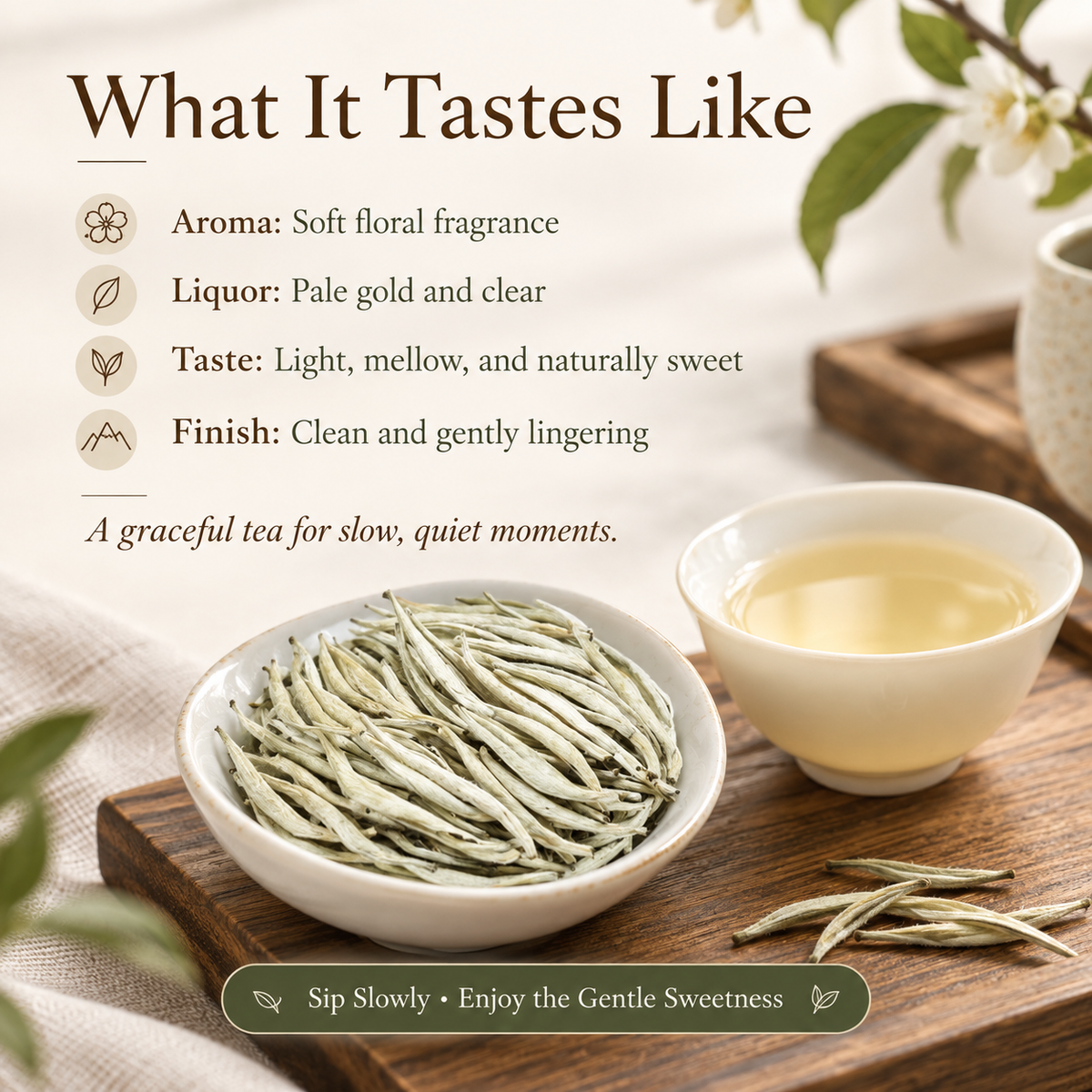Premium Bai Hao Yin Zhen Silver Needle White Tea – Te Ji 50 g