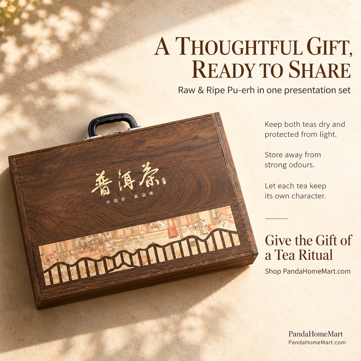 Raw & Ripe Pu-erh Tea Cake Gift Set – 714 g · 2 Cakes