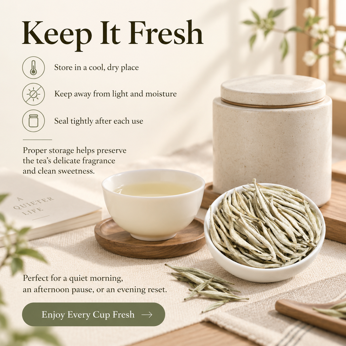 Premium Bai Hao Yin Zhen Silver Needle White Tea – Te Ji 50 g