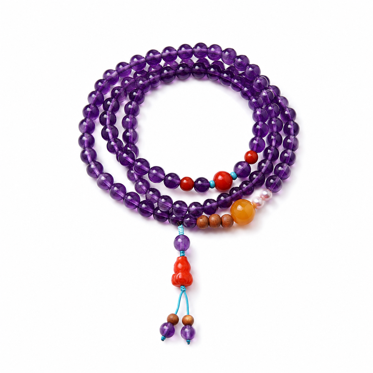 Amethyst Meditation Mala Bracelet