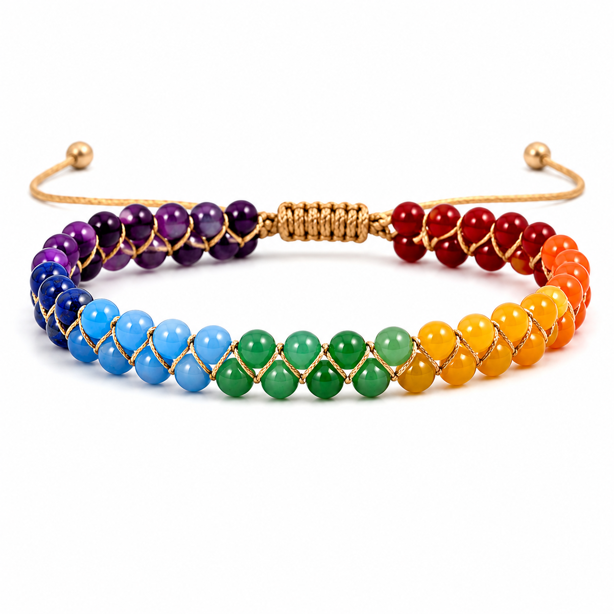 7 Chakra Healing Crystal Bracelet™ | Natural Gemstone Meditation & Yoga Bracelet