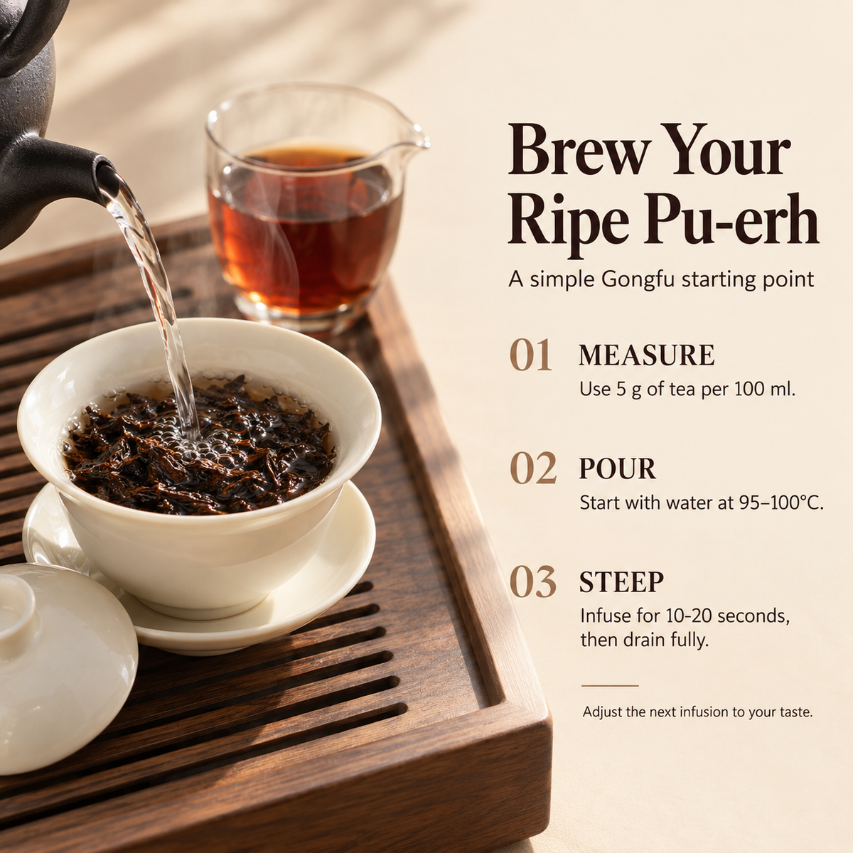 Ancient Tree Gong Ting Golden Bud Ripe Pu-erh Tea Gift Box – 500 g