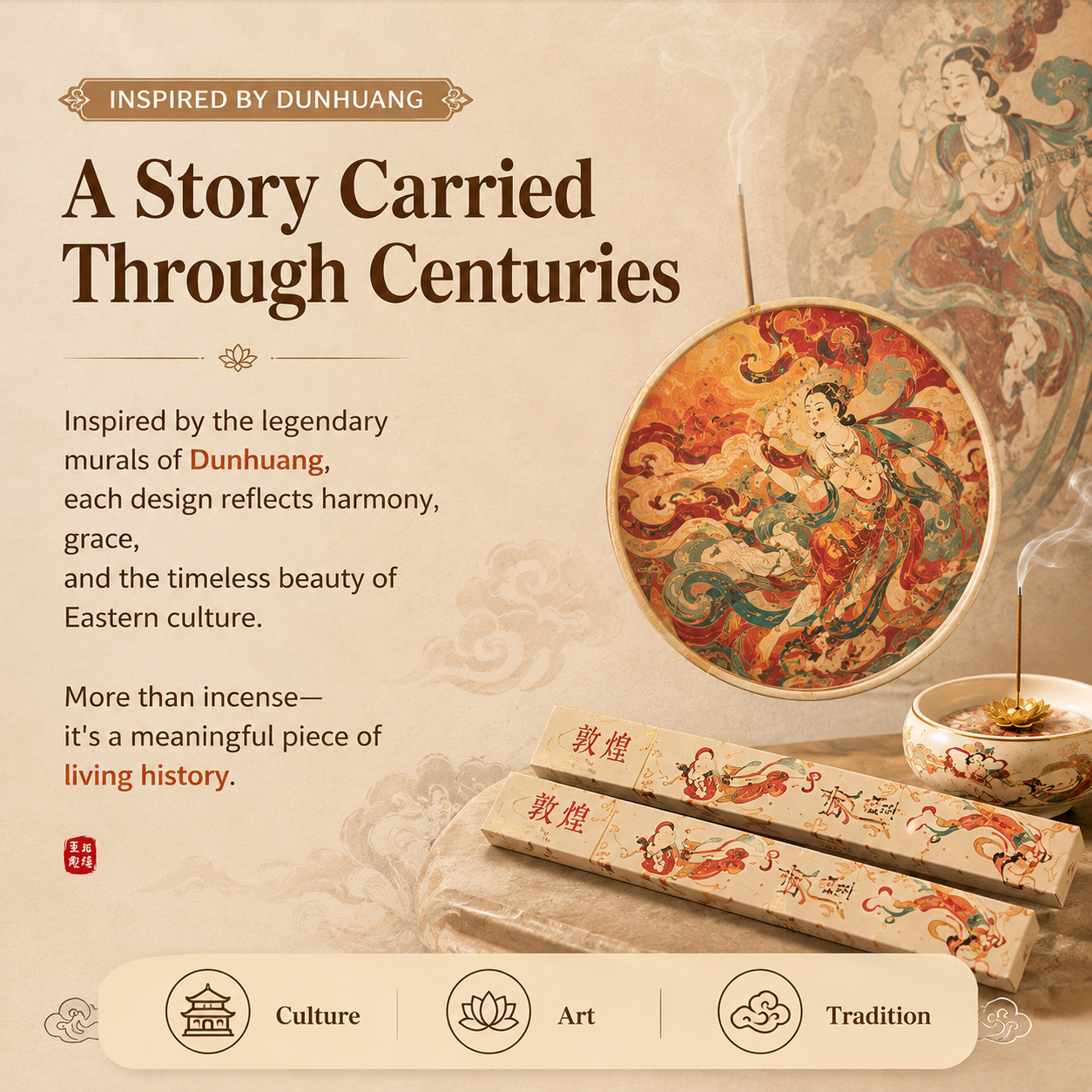 Dunhuang Flying Apsaras™ Incense Gift Set