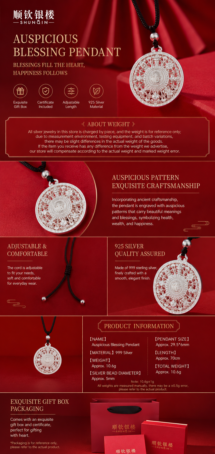 Blessing Path™ Necklace | Meaningful Jewelry for Growth & Positive Living