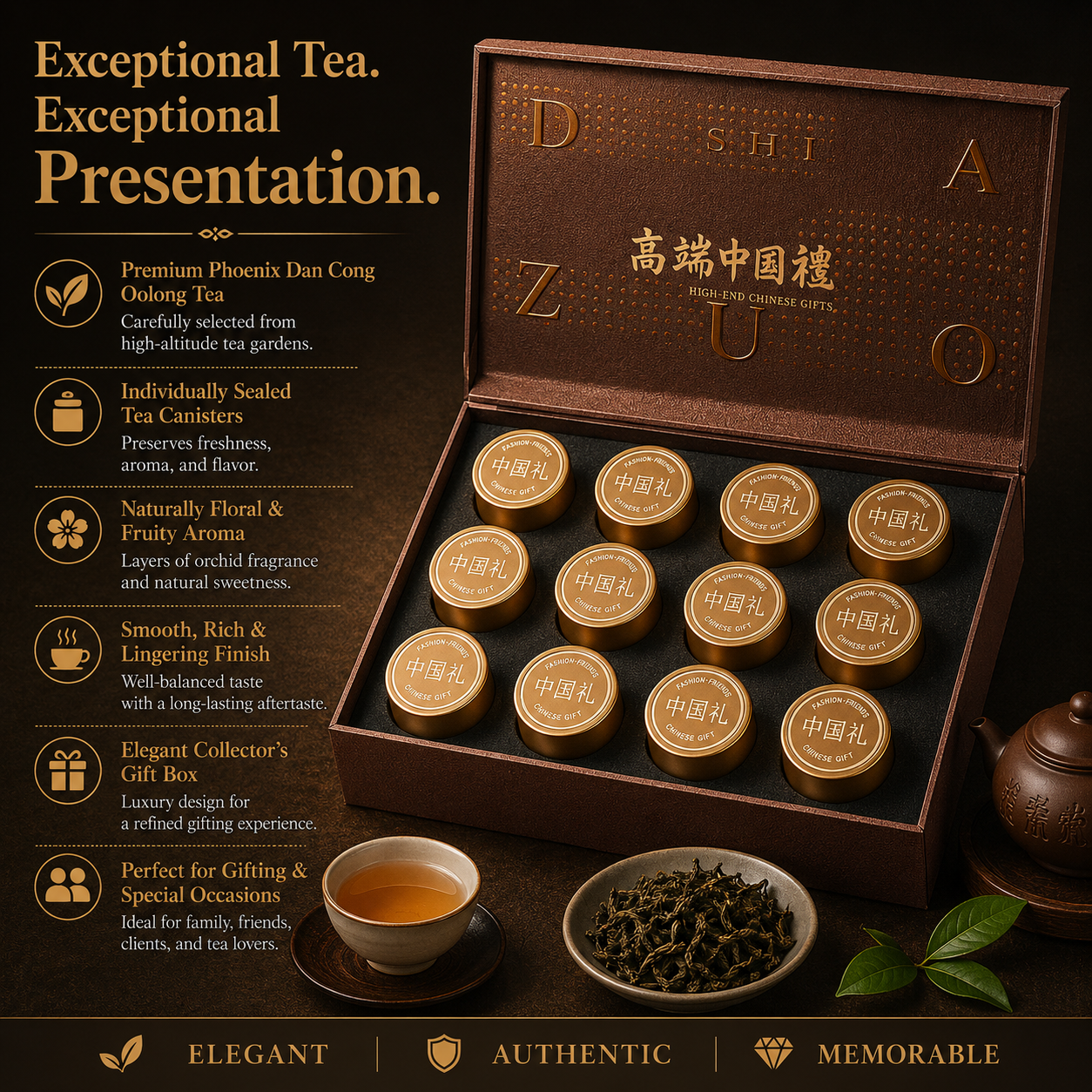 Premium Phoenix Dan Cong Oolong Tea Pods Gift Set