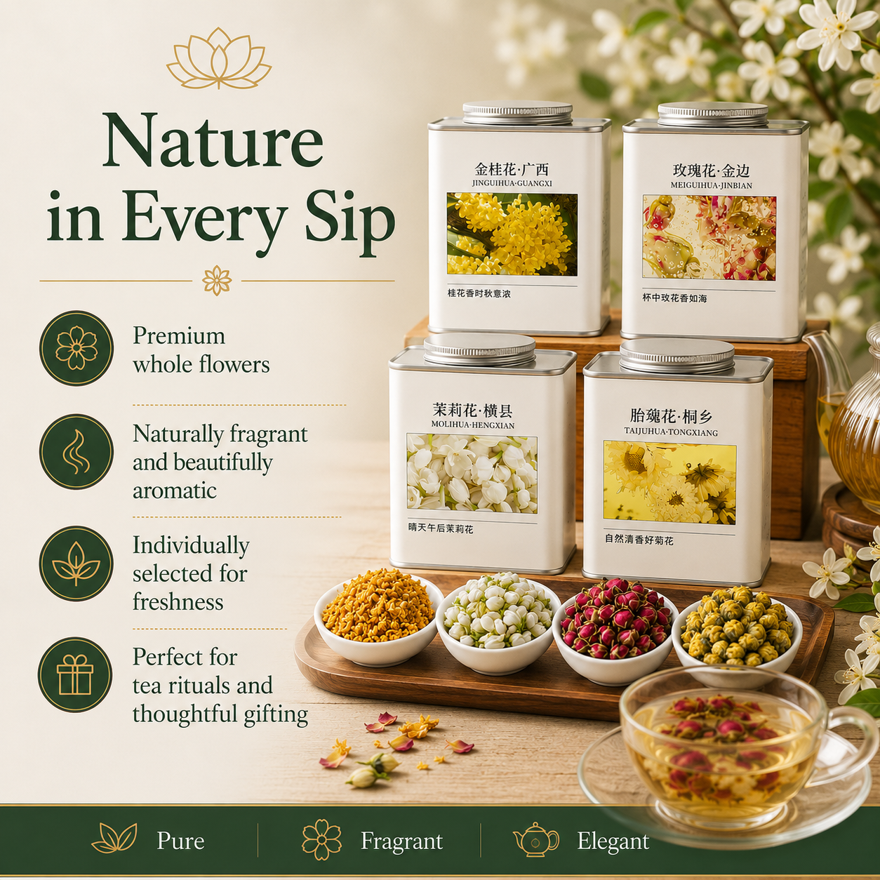 Chinese Premium Floral Tea Collection