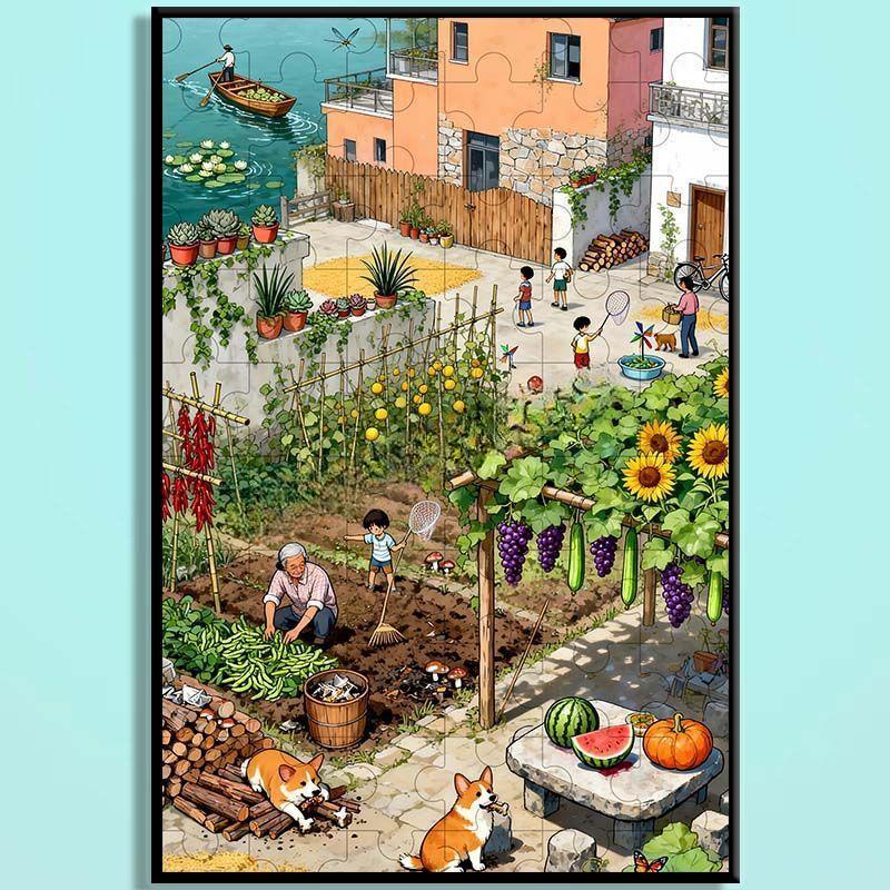 Tang Dynasty Chinese Wooden Jigsaw Puzzle – Ancient Chang'an Cityscape Puzzle, Guochao Art Puzzle, Premium Wooden Wall Decor For Adults