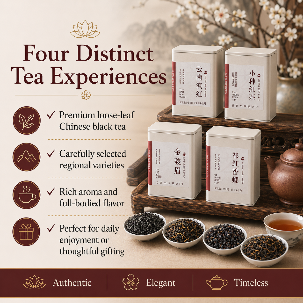Chinese Premium Black Tea Collection