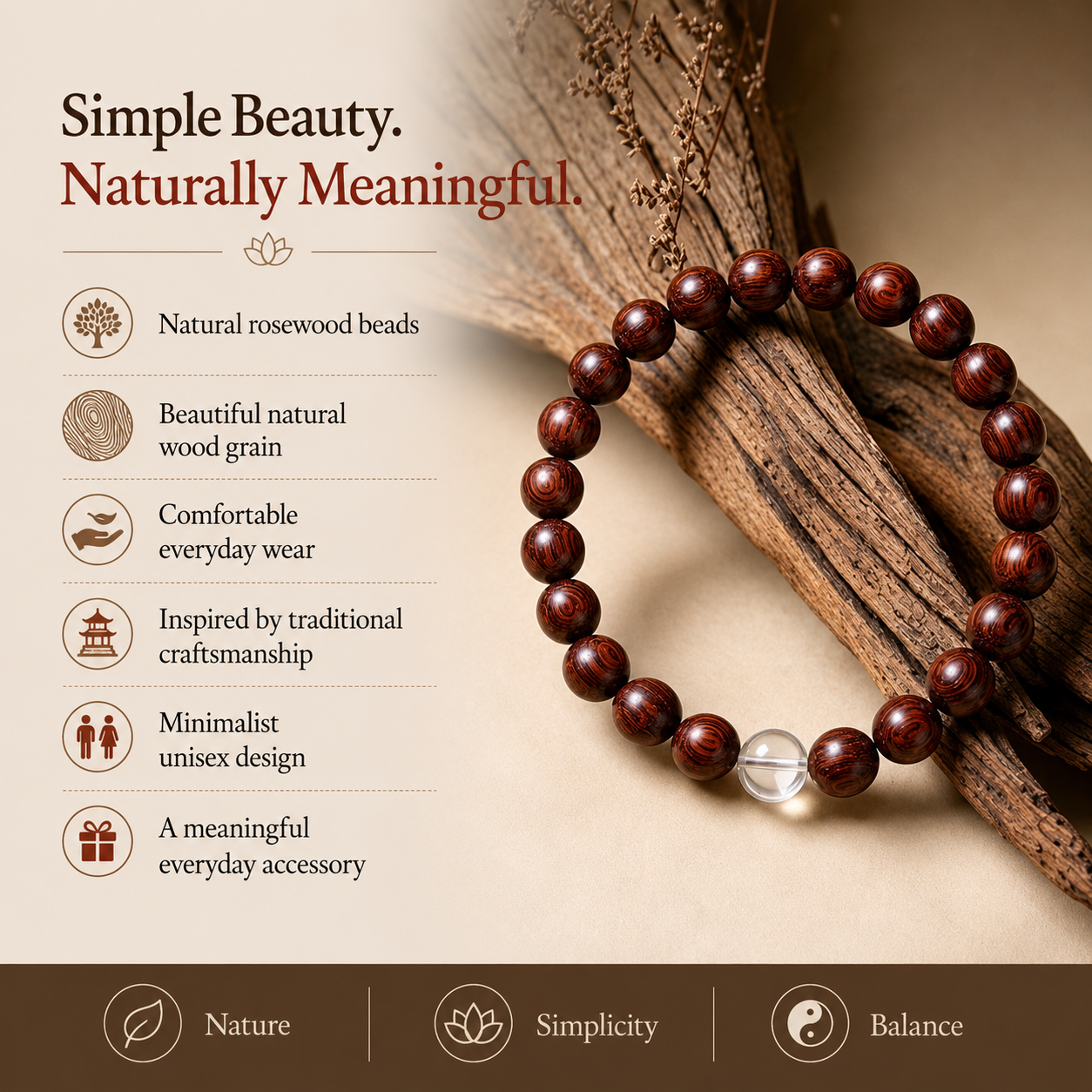 Sandalwood Serenity Bracelet