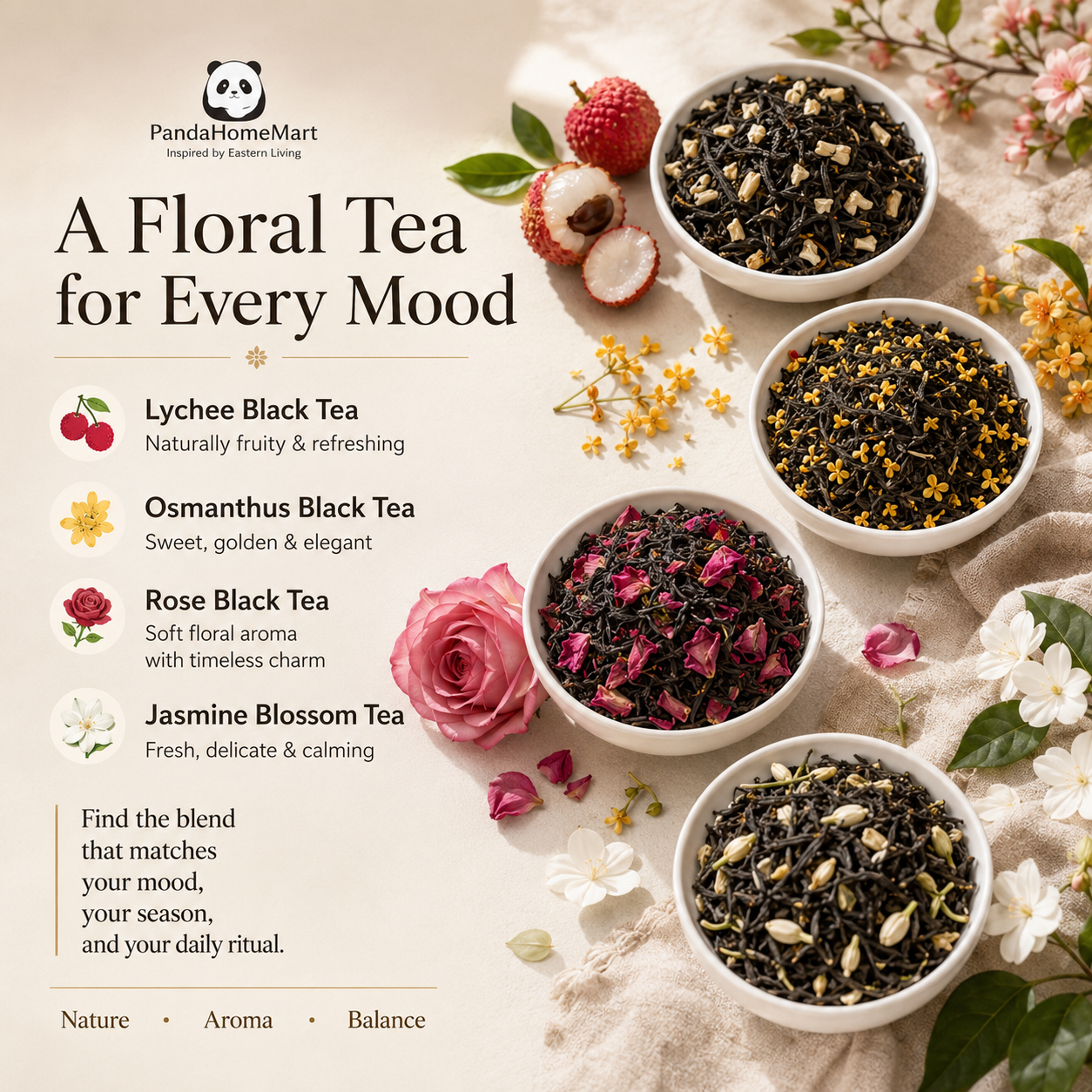 Premium Chinese Scented Tea Collection