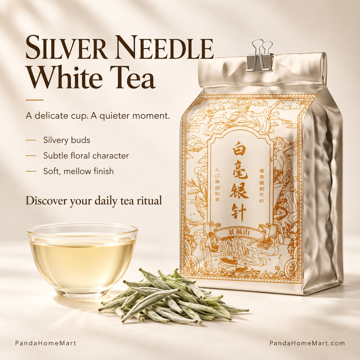Premium Bai Hao Yin Zhen Silver Needle White Tea – Te Ji 250 g