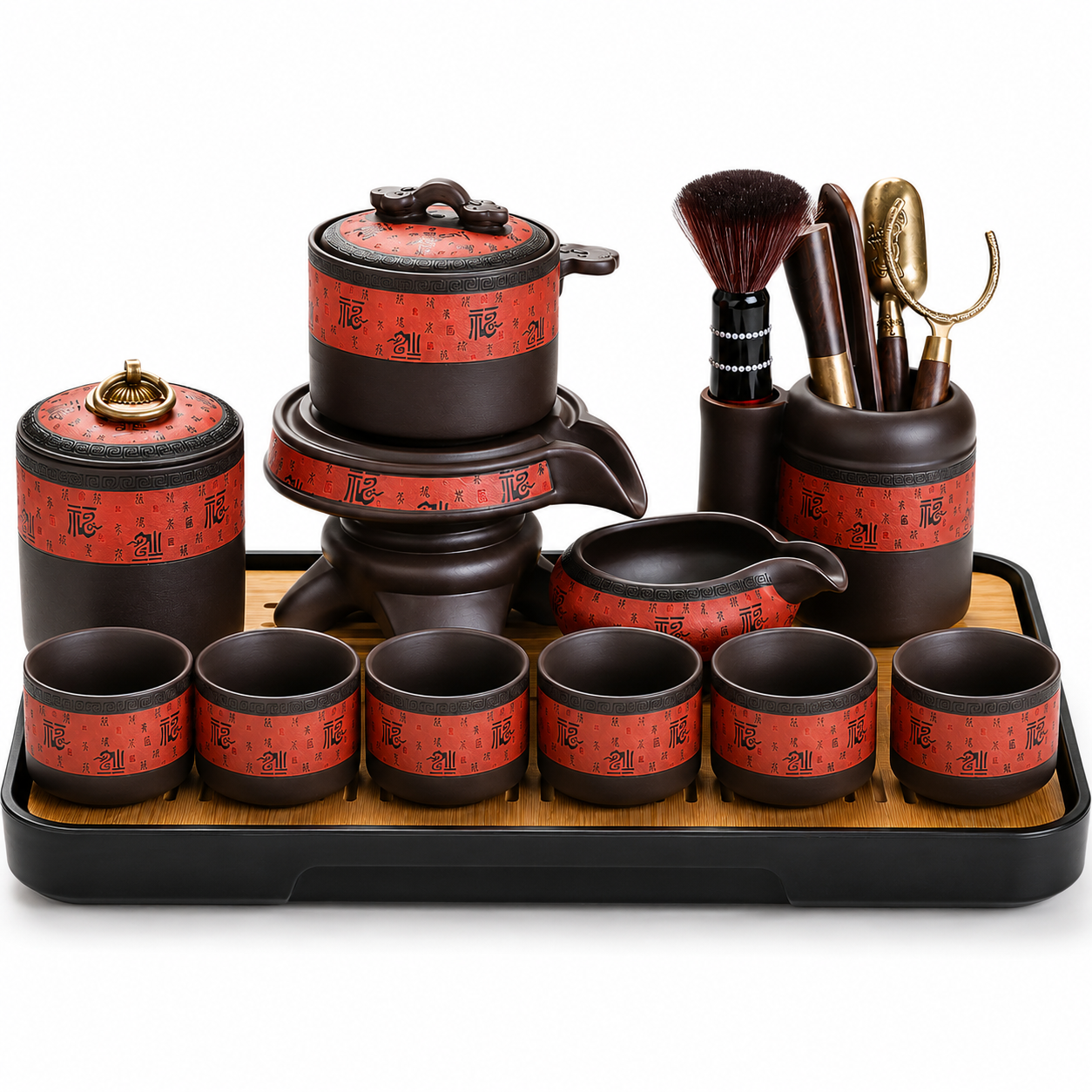 Imperial Vermilion Automatic Gongfu Tea Ceremony Set™