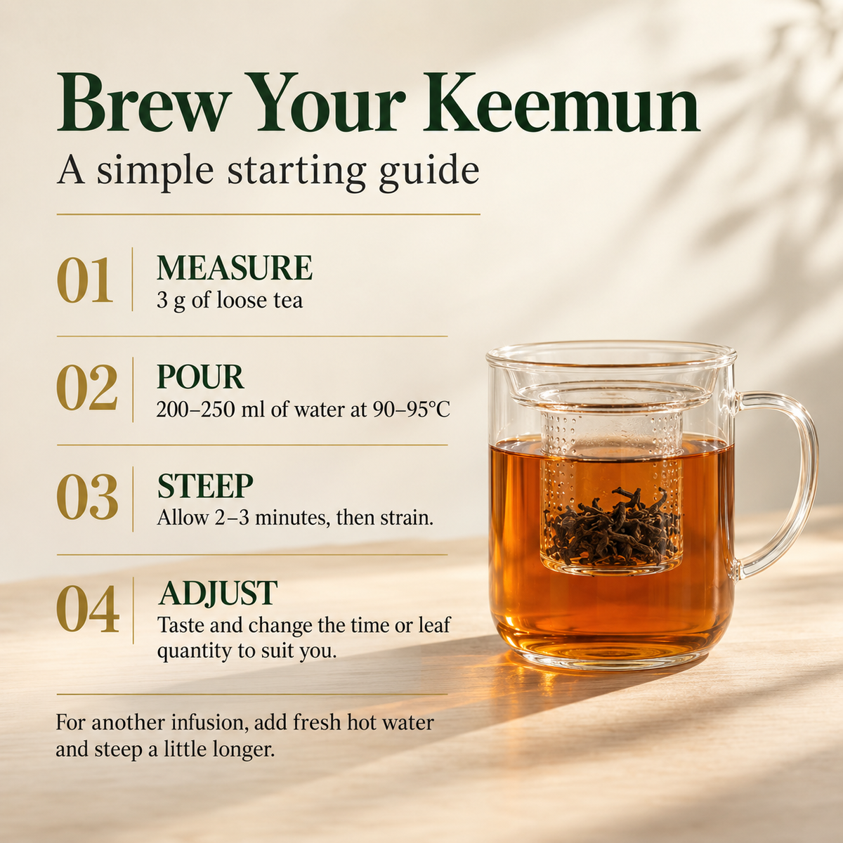 Premium Keemun Black Tea – Te Ji Qimen Hong Cha 125 g