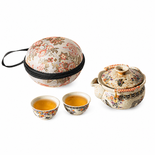 Vintage Floral Travel Gongfu Tea Set™