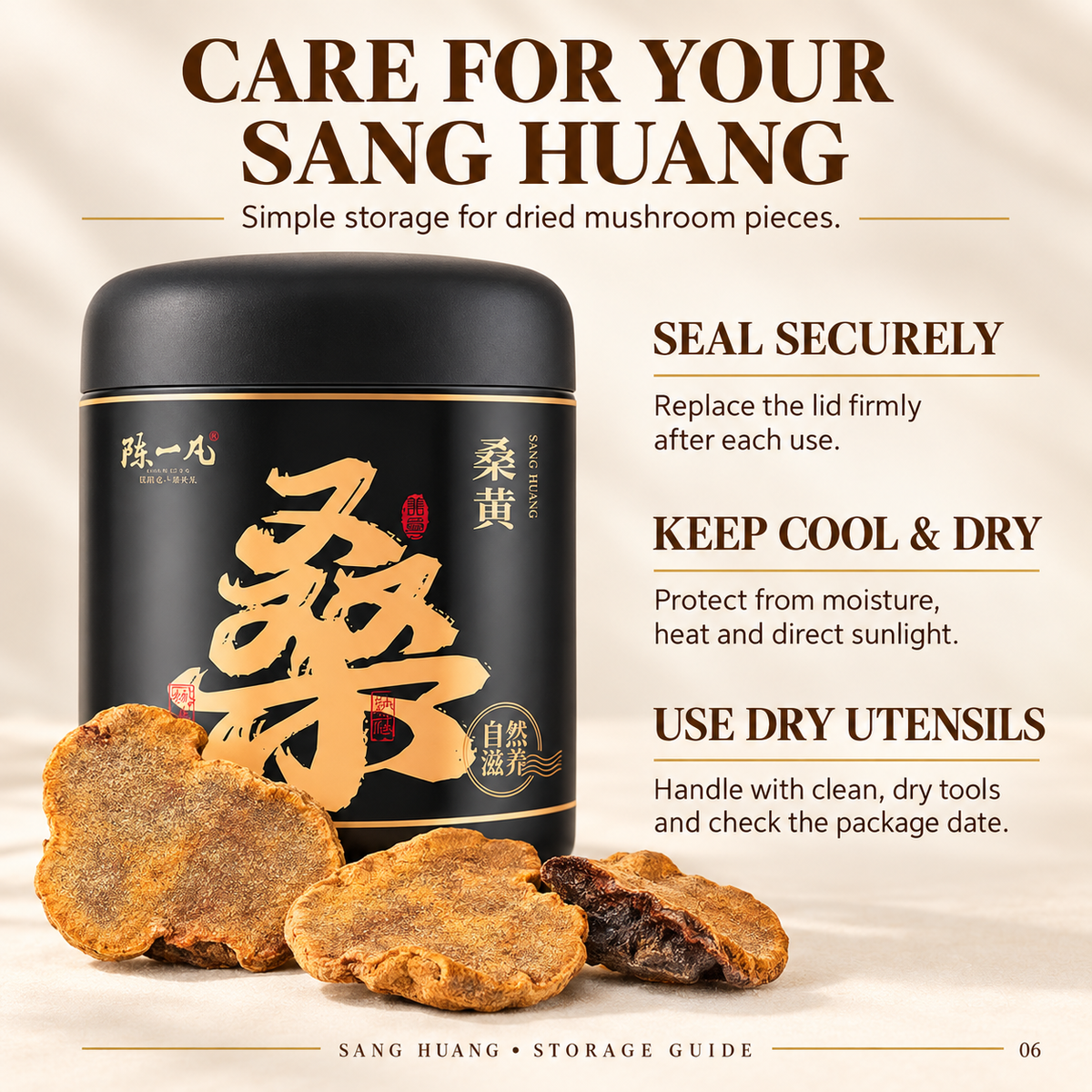 Sanghuang Traditional Chinese Dried Mushroom Ingredient