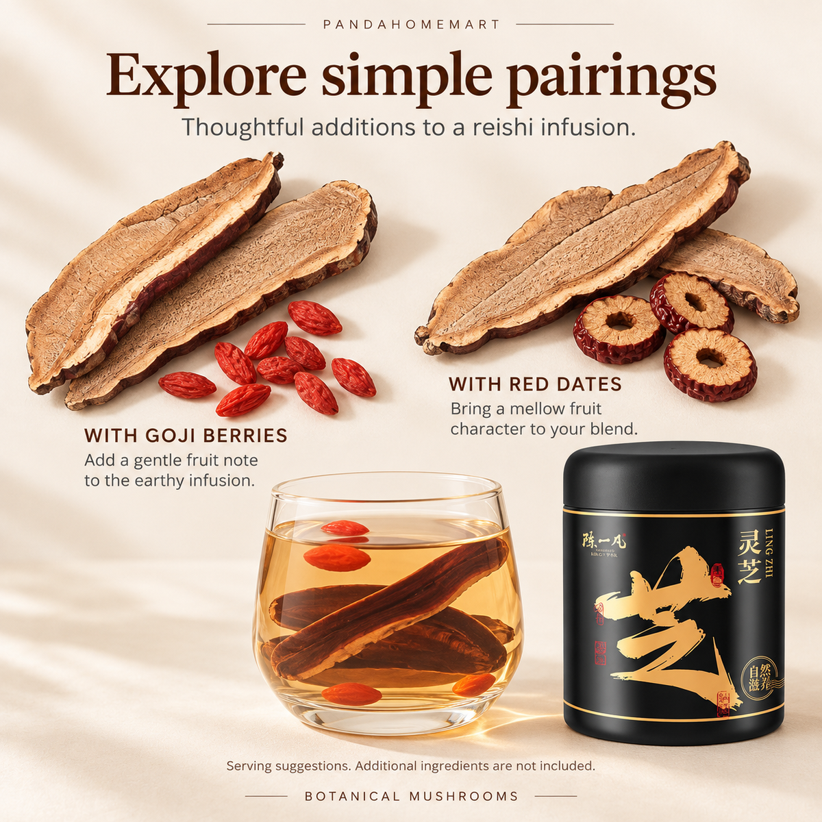 Ling Zhi Traditional Chinese Dried Ganoderma Mushroom